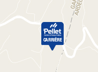 Situation géographique de la carrière Pellet